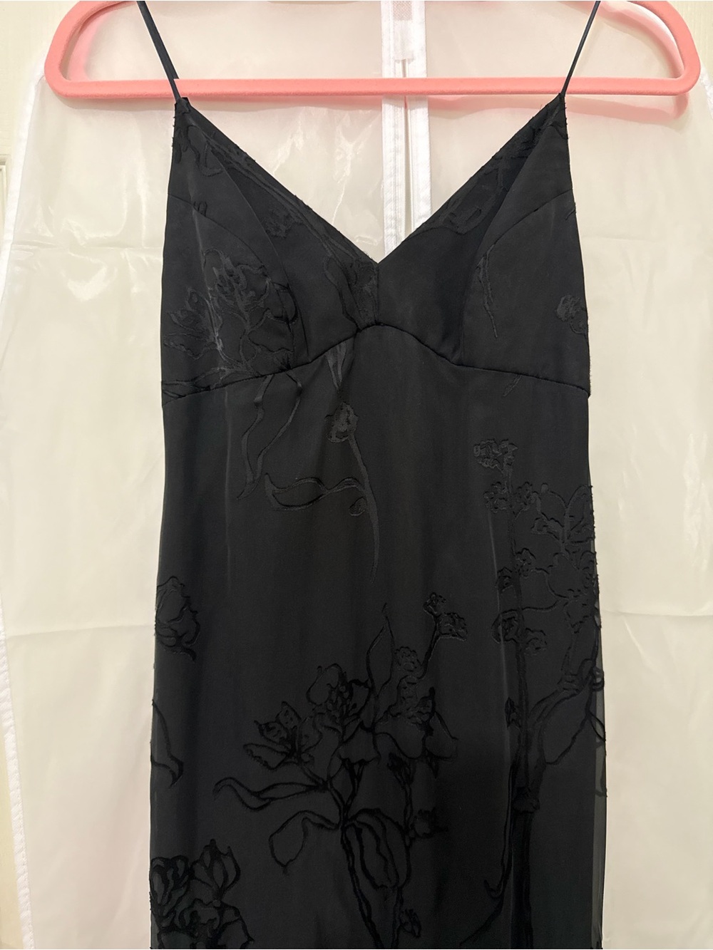 BCBG Max Azria collection Black Silk-Blend Evening Dress